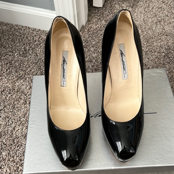 Brian Atwood Shoes - Brian Atwood Scarpa 140MM black patent leather pump